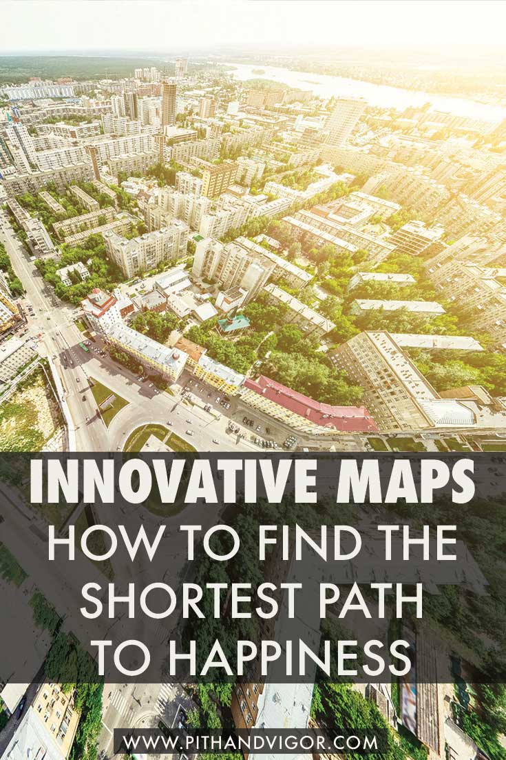 innovative maps Innovative maps - how to find the shortest path to happiness.