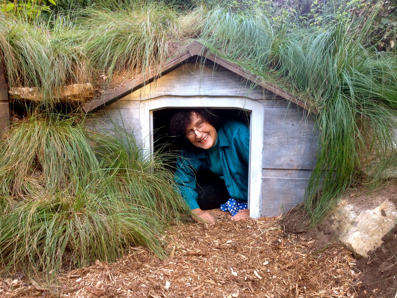 Diy How To Make A Hobbit House In Your Garden Pith Vigor Wine And Weed Volunteer Plays In Garden Hobbit House At Fernwood Gardens